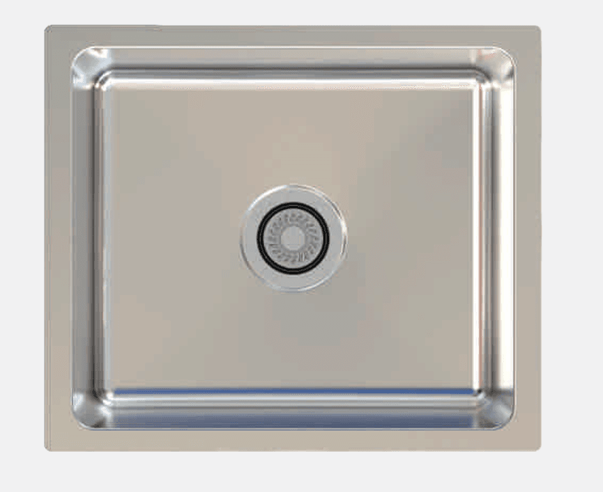 Grace Series Steel Kitchen Sink 21" x 18" x 9" (533 x 458 x 220mm) | SS 304 Grade | Chrome Finish | Top Mount, Under Mount & Flush Mount Installation | Slab Cutting Size: 473 x 398mm