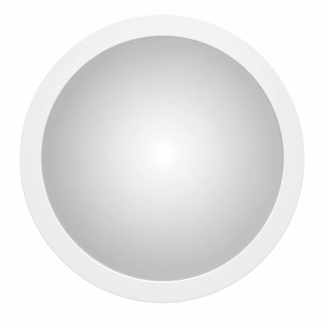Rhive Mirror With Frame 595 mm Dia | Compatible With Rhive Wall Mounted Vanity Cabinet (White)