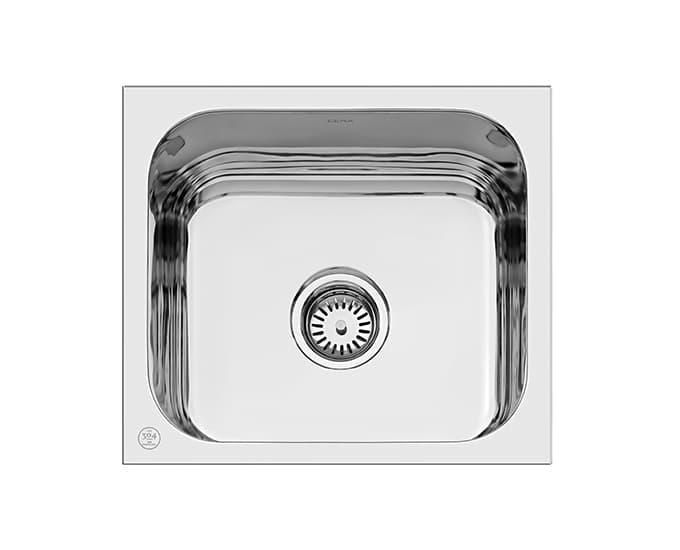 Quatrino Single Bowl Kitchen Sink | Size: 457 x 406 x 203 mm (18" x 16" x 8") | 304 Stainless Steel | Top Mount | Matt Finish
