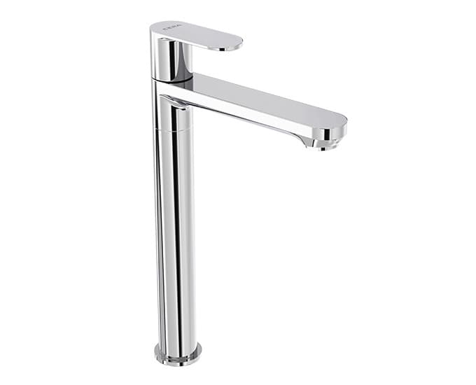 Curve Pillar Cock Tall (Cold Water Only) With (12") Long Extended Body | Chrome Finish