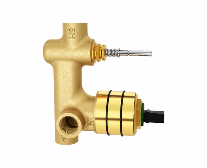 Concealed Part for Push Type Single Lever Concealed Diverter 40 mm | Chrome Finish | Compatible With Exposed Part F1015703, F1019703, F2013703, F1023702, F1012704 sold separately