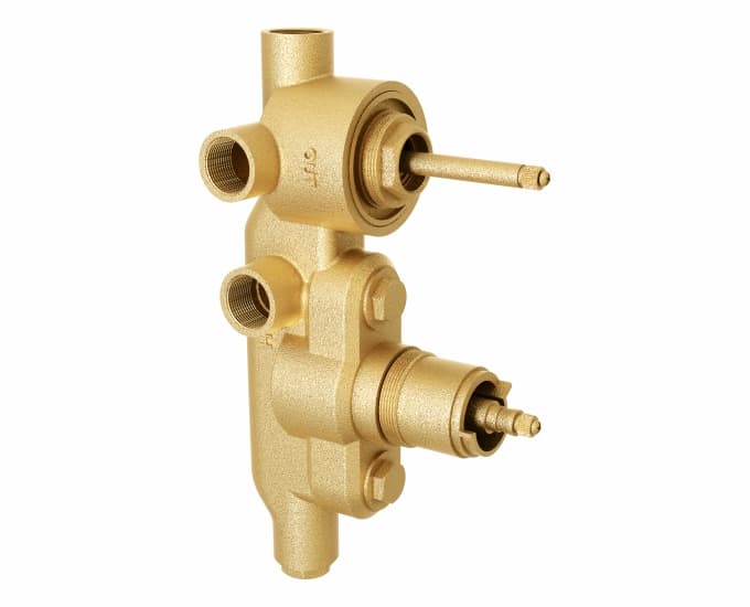Chromo Concealed Part for 3 Outlets Single Lever Thermostatic Concealed Diverter | Chrome Finish | Compatible With Exposed Part F1019801, F1023801, F2013801 sold separately