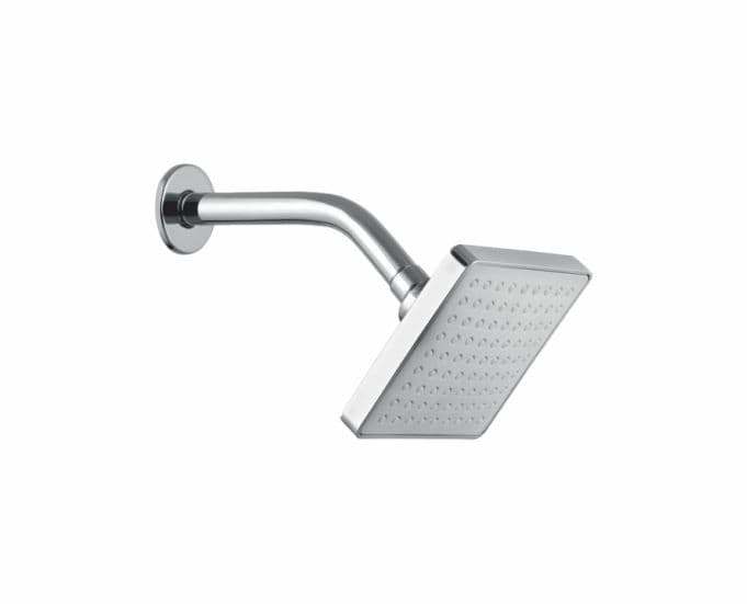 Overhead Rain Shower Square 150 mm (6") With (9.5") Long Shower Arm | ABS Body