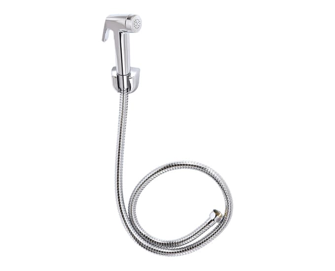 Health Faucet With Silicone Nozzle | Stainless Steel Hose Pipe 1 Metre | ABS Body | Chrome Finish