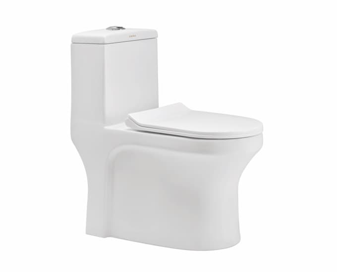 Cimba Rimless One Piece Toilet | With Slim Soft Close Seat Cover | S Trap 300 mm