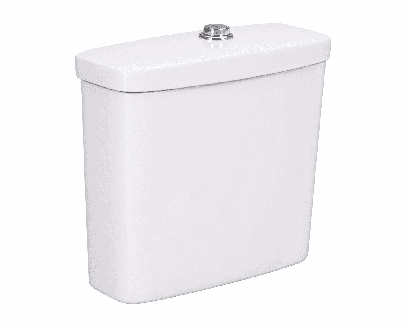 Campbell Cistern With Twin Flush Fittings | Finish: Snow White | Compatible With Campbell Two Piece Wall Hung Extended Toilet (S1031103)