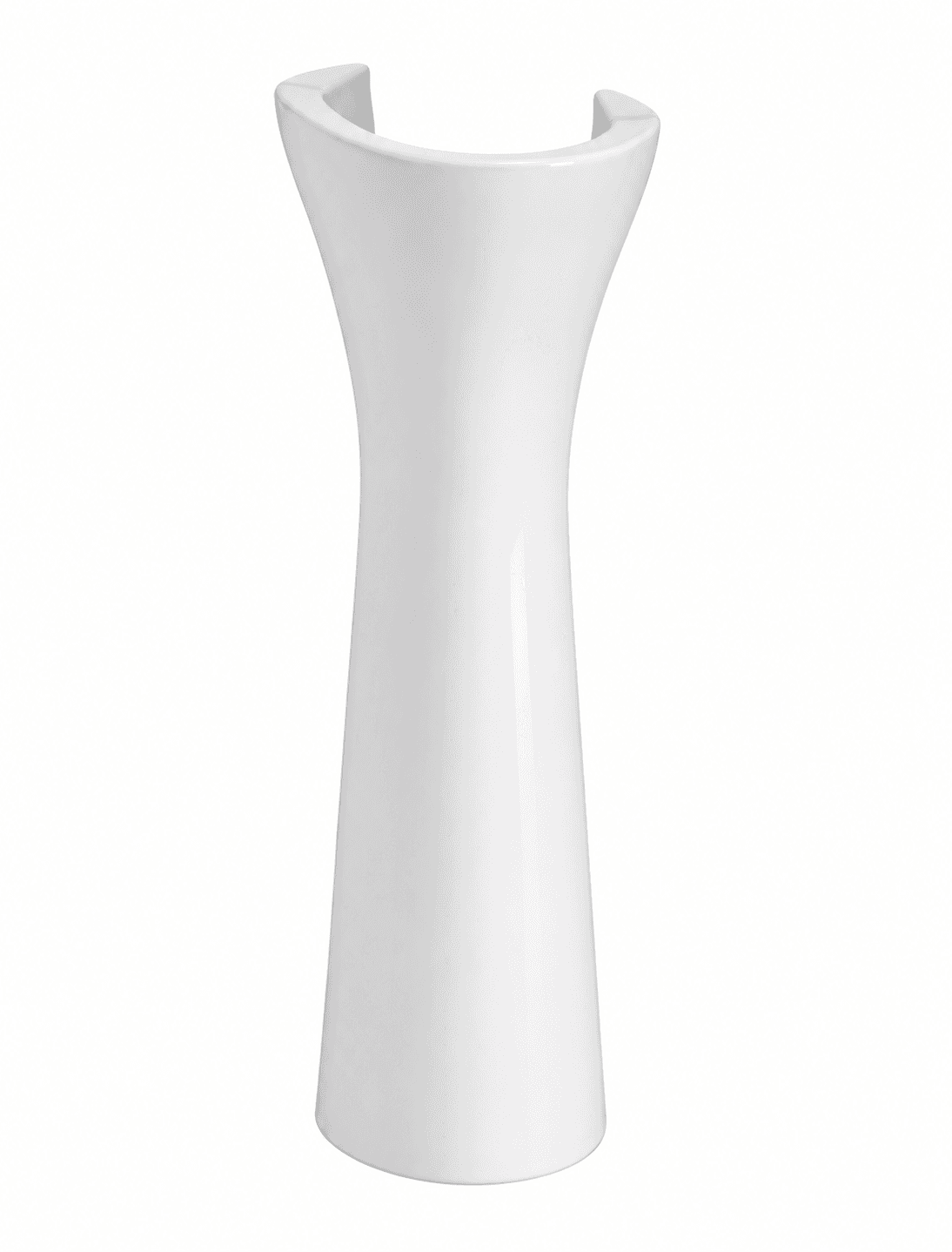 Full Pedestal | Finish: Snow White | Height: 800 mm | Compatible With Cadal Wall Hung Wash Basins (S2040120)