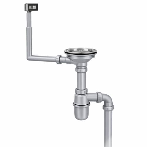 Drainer Kit with Overflow | With Waste Coupling | Accessory for Kitchen Sink