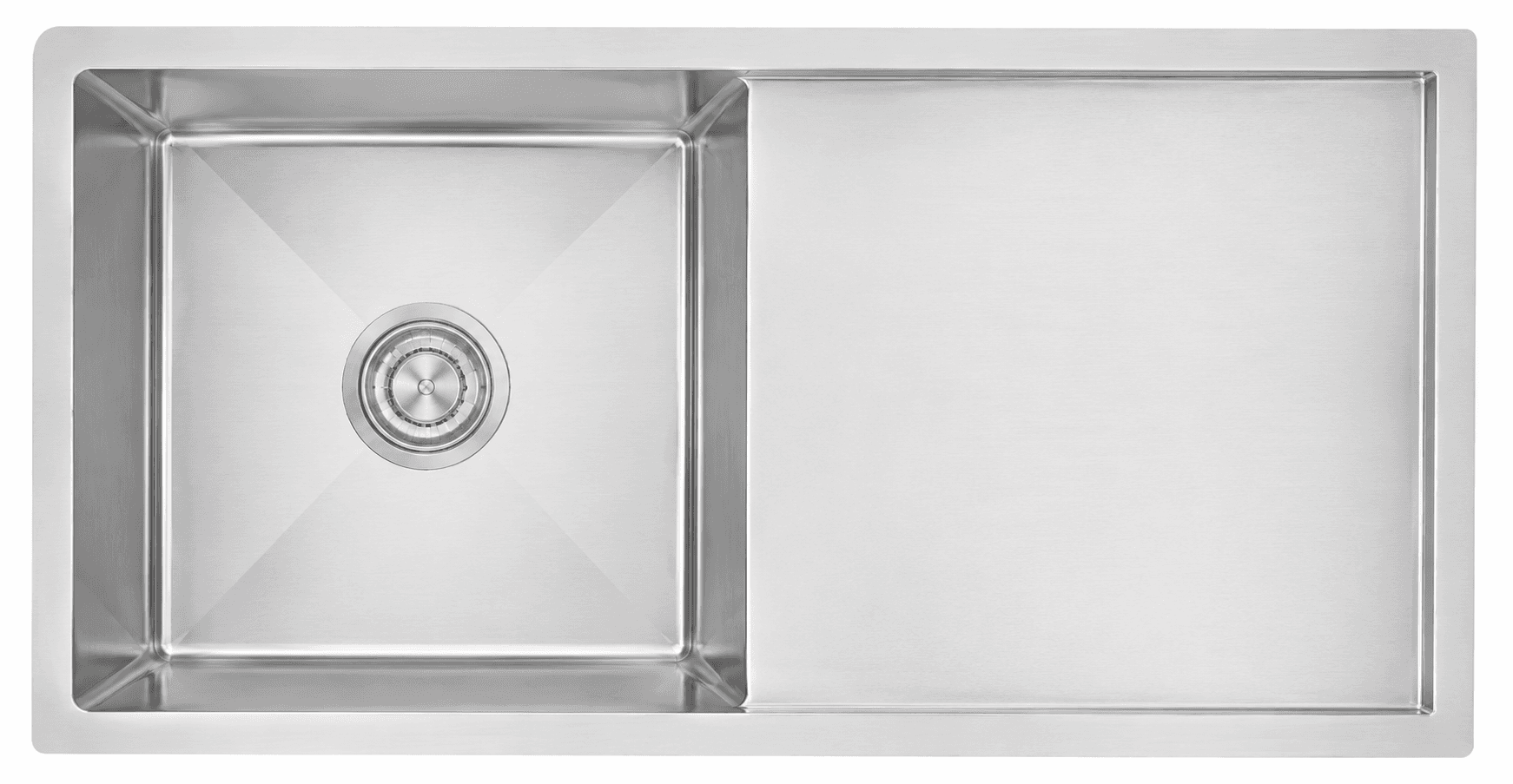 Hand Carved Single Bowl Kitchen Sink 29"x16"x8" (750x400x200mm) | SS 304 grade | Brush Finish | Suitable for Topmount, Undermount & Inset | Waste coupling included | Slab Cutting Size: 350x350mm