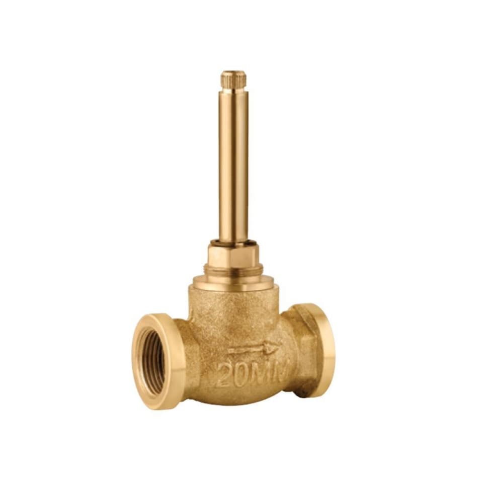 Concealed Part of Stop Cock Suitable For 20mm Pipeline with Protection Cap (without Exposed Parts) | Chrome Finish | Material: Brass | With Right Hand Trim Kit