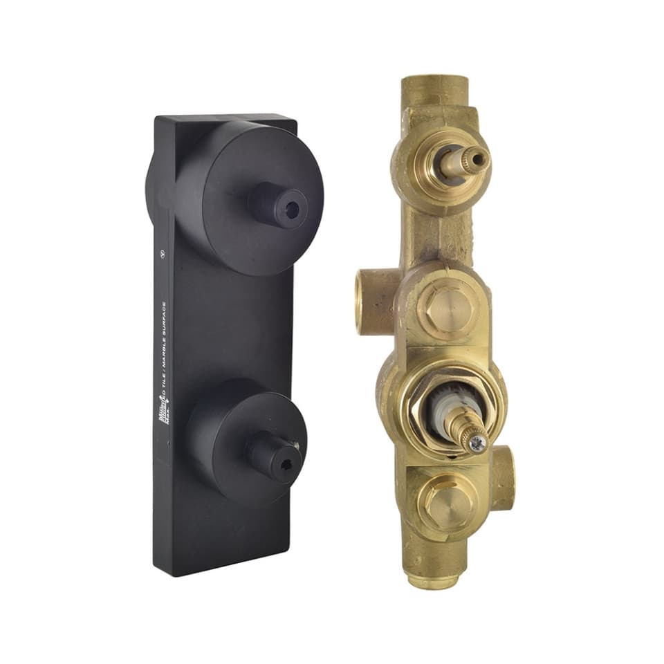 Aquamax Concealed Body of Thermostatic Shower Mixer | for FLP/KUP/OPP-661 exposed kit | Chrome Finish | Material: Brass