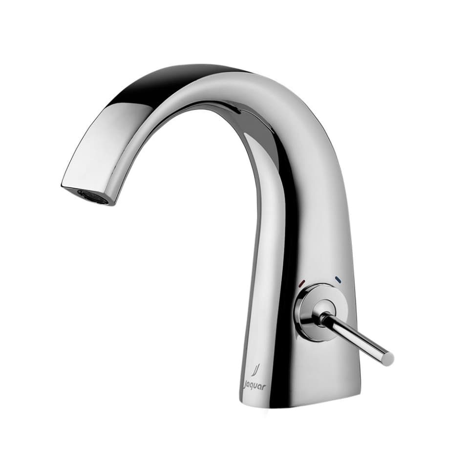 Aria Single Lever Basin Mixer (Hot & Cold Water) | Chrome Finish | With 450mm Braided Connection Pipe
