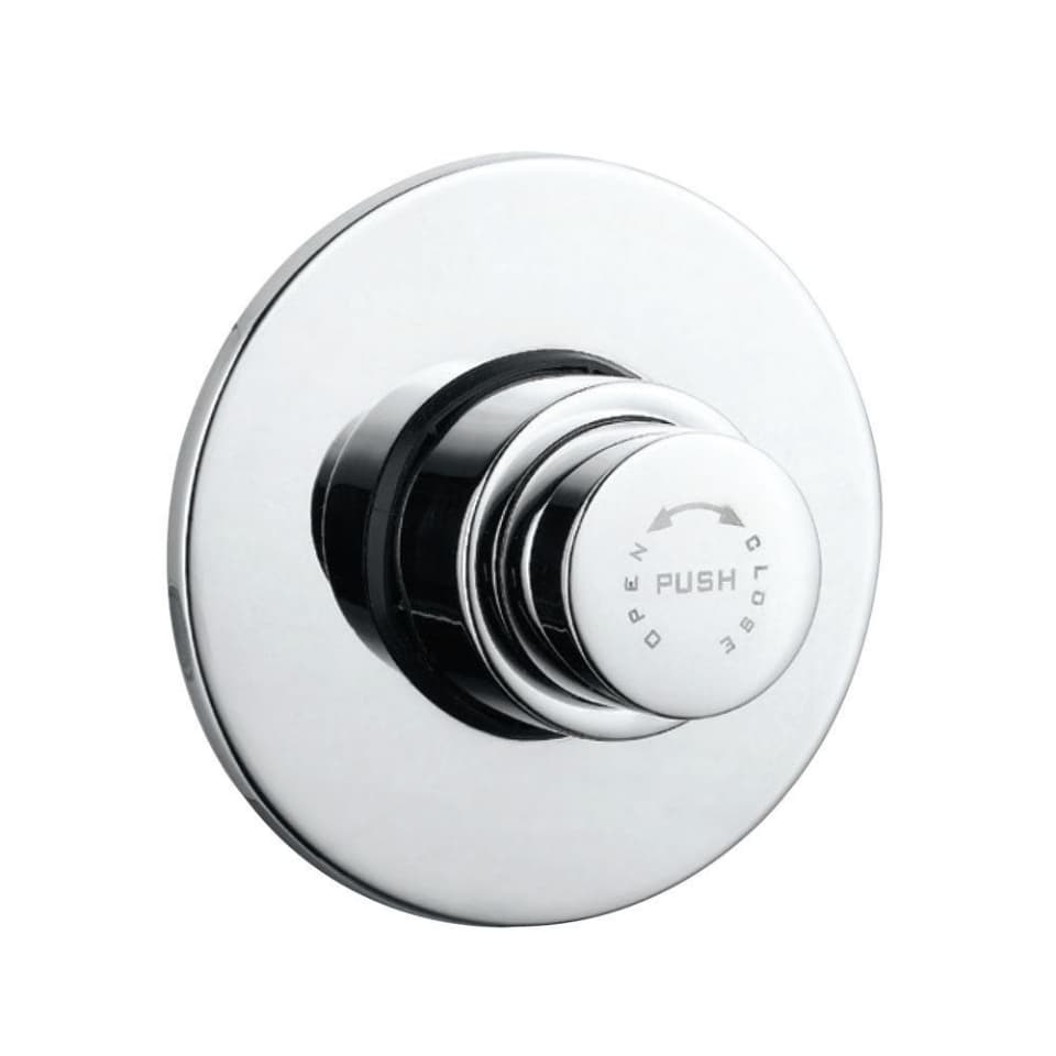Flush Valve Regular 32mm Size (Concealed Body) with Exposed Shut off Provision & Round Flange | Chrome Finish