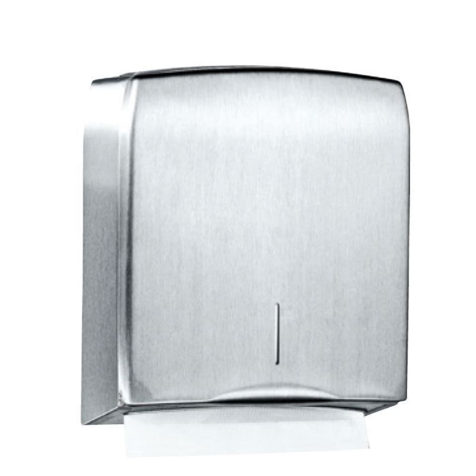 Paper Towel Dispenser - Towels with c/z Folds - Wall Mounted | Satin Finish | With Capacity: 400-600 c/z towels