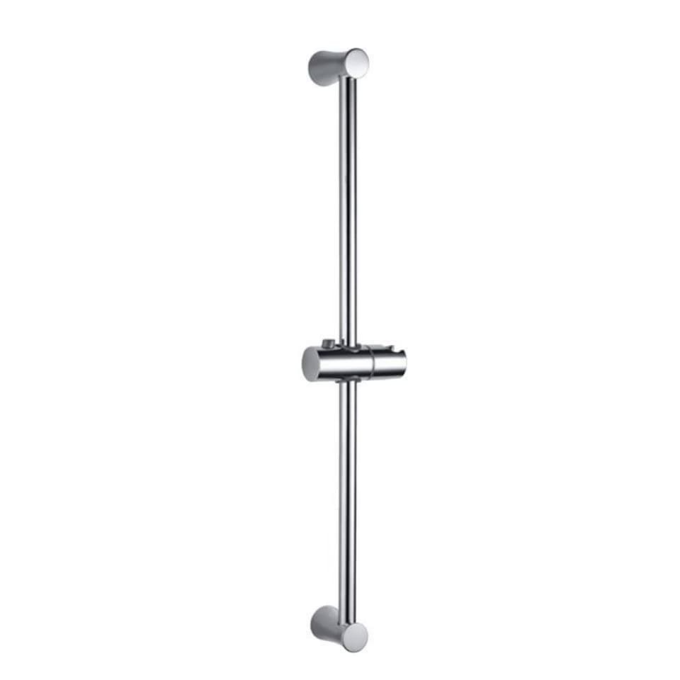 Sliding Rail 19mm dia & 600mm | Chrome Finish | With Long Round Shape with Hand Shower Holder