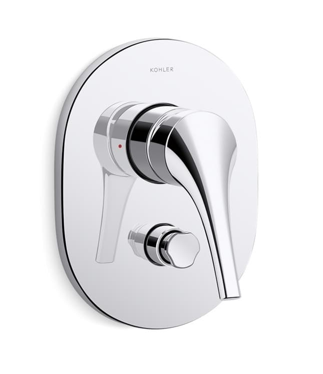 Vive Aqua Turbo 235 Exposed Part For High Flow Single Lever Concealed Diverter | Compatible With Concealed Part (K-882IN-NA Sold Separately) | Chrome Finish