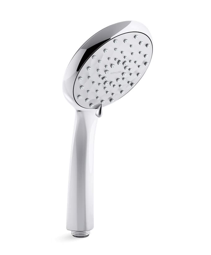 Hand Shower 117 mm Dia With 3 Flow | Compatible With Flexible Hose (K-12067IN-CP) & Bracket (K-9040IN-CP) Sold Separately | Chrome Finish
