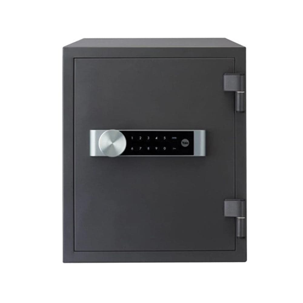 Electronic Fire Safe Box (Large) | Capacity: 25Ltr | Exterior Dimensions: H420 x W352 x D433mm | Access: PIN Code | Finish: Dark Grey