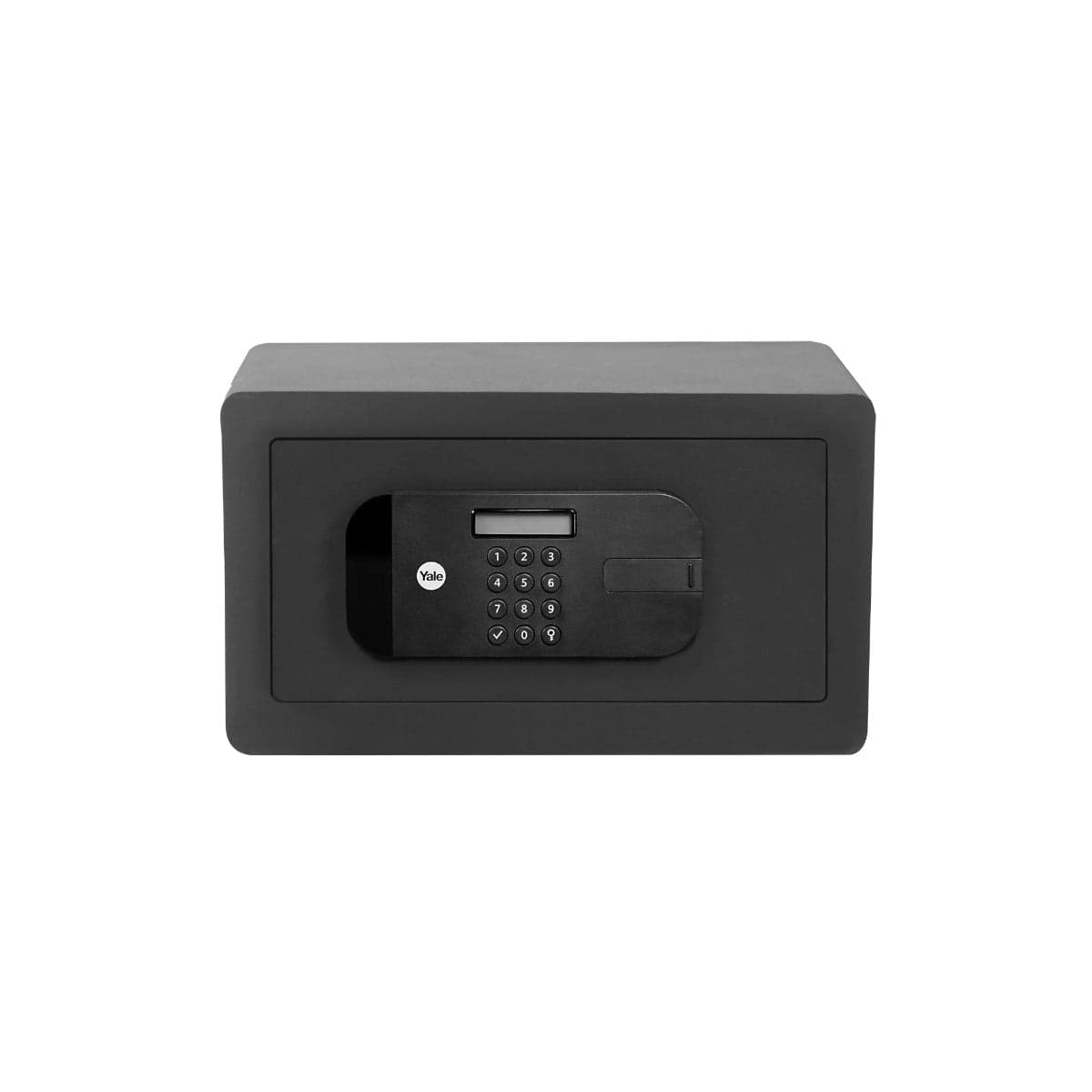 High Security Digital Safe | Capacity: 10Ltr | Exterior Dimensions: H200 x W350 x D200mm | Access: Fingerprint, PIN Code And Mechanical Key | Finish: Black