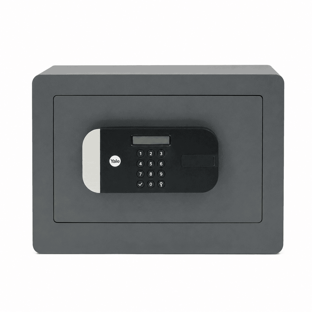 Maximum Security Digital | Capacity: 19Ltr | Exterior Dimensions: H250 x W350 x D300mm | Access: Fingerprint, PIN Code And Mechanical Key | Finish: Grey