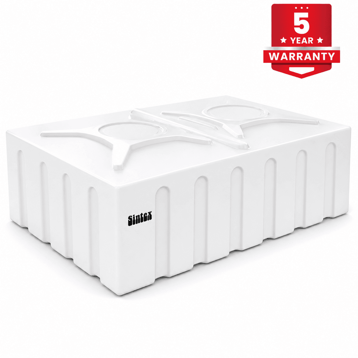 Loft Water Storage Tank | Capacity: 100Ltr | Length: 590mm (23.23") | Width: 590mm (23.23") | Height: 385mm (15.16") | Finish: White