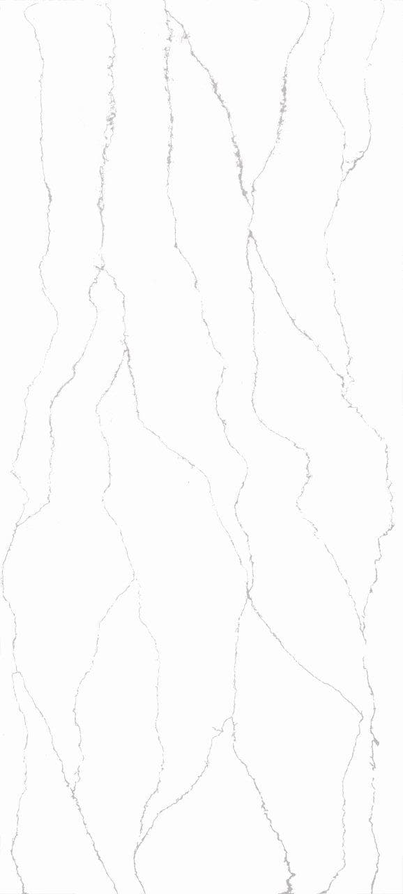 Satuvario Quartz Slab | Series: Swiss | Size: 1020mm x 690mm (40" x 27") | Thickness: 20 mm | Finish: Polished | Color: White