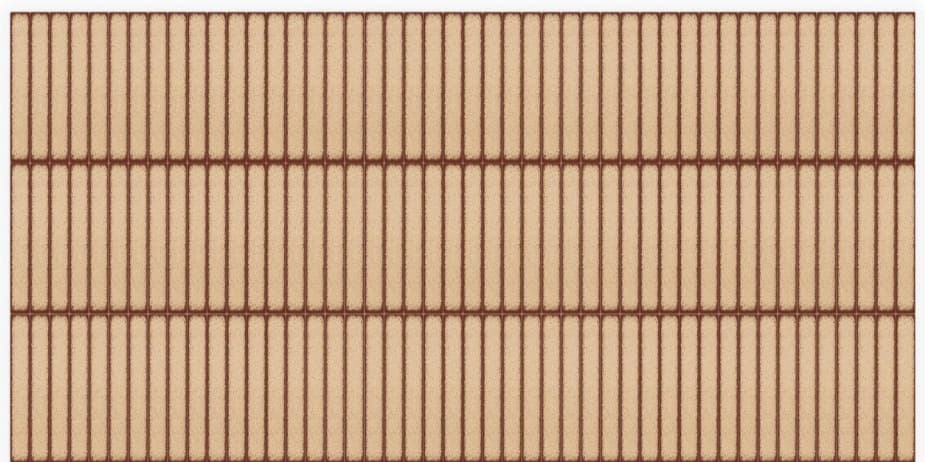 Subway Wall Tile | Size: 300 x 600 mm (1 ft x 2 ft) | Surface: Grooved | Finish: Glossy | Vitrified Tile | Coverage Per Box: 10 sq. ft. | Box Quantity: 5 pcs | Color: Beige