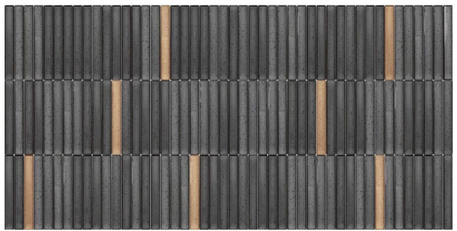 Subway Wall Tile | Size: 300 x 600 mm (1 ft x 2 ft) | Surface: Grooved | Finish: Glossy | Vitrified Tile | Coverage Per Box: 10 sq. ft. | Box Quantity: 5 pcs | Color: Grey