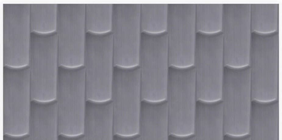Subway Wall Tile | Size: 300 x 600 mm (1 ft x 2 ft) | Surface: Grooved | Finish: Glossy | Vitrified Tile | Coverage Per Box: 10 sq. ft. | Box Quantity: 5 pcs | Color: Grey